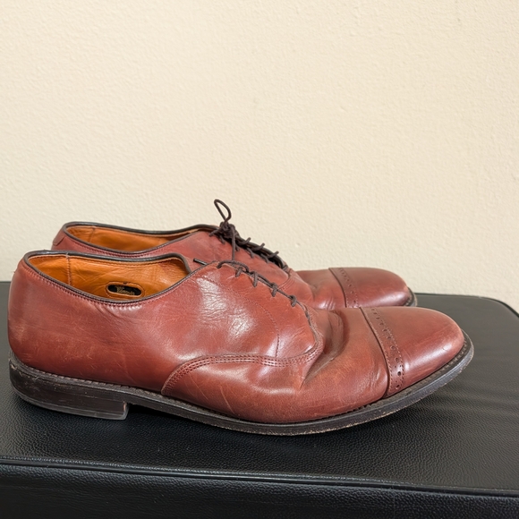 Allen Edmonds Byron Cap Toe Oxford Shoes Men’s 11.5D Brown Leather USA Made